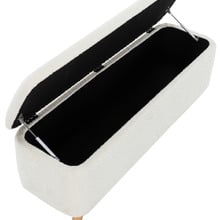 Duncan Boucle Storage Ottoman Bench